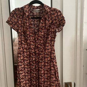 Urban Outfitters Mini Dress Flowers Floral S
